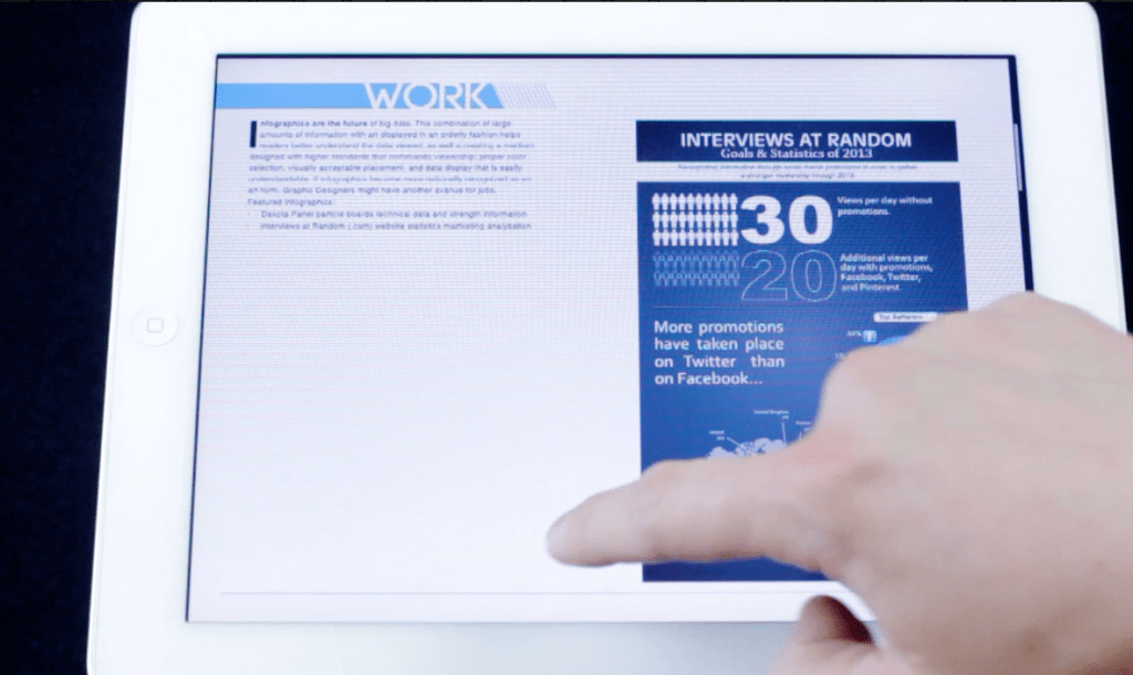iPad Interactive Portfolio Demo&nbsp;(Newsstand)